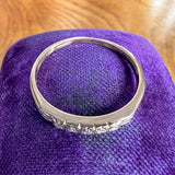 Vintage Diamond Wedding Band sold by Doyle and Doyle an antique and vintage jewelry boutique
