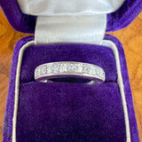 Vintage Diamond Wedding Band sold by Doyle and Doyle an antique and vintage jewelry boutique
