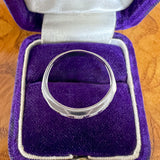 Vintage Diamond Wedding Band sold by Doyle and Doyle an antique and vintage jewelry boutique