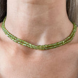 Vintage Peridot Bead Necklace sold by Doyle and Doyle an antique and vintage jewelry boutique