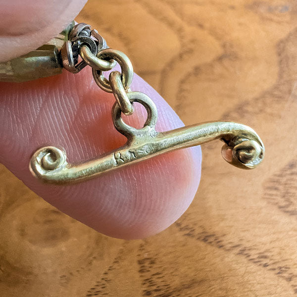 Vintage Peridot Bead Necklace sold by Doyle and Doyle an antique and vintage jewelry boutique