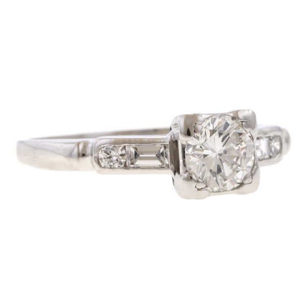 Vintage Engagement Ring, RBC 0.50ct sold by Doyle and Doyle an antique and vintage jewelry boutique