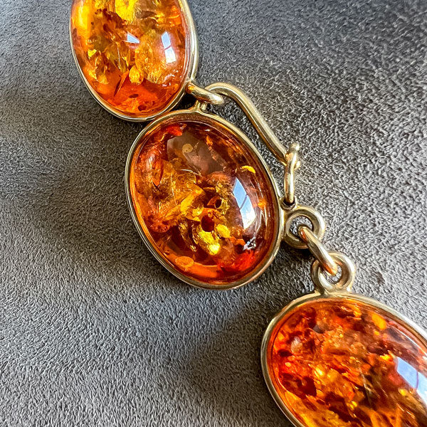 Vintage Amber Necklace sold by Doyle and Doyle an antique and vintage jewelry boutique