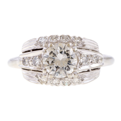 Vintage Diamond Engagement Ring, RBC 0.70ct. sold by Doyle and Doyle an antique and vintage jewelry boutique