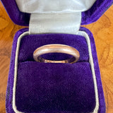 Vintage Half Round Wedding Band Ring sold by Doyle and Doyle an antique and vintage jewelry boutique