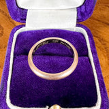 Vintage Half Round Wedding Band Ring sold by Doyle and Doyle an antique and vintage jewelry boutique
