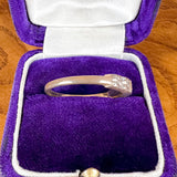 Vintage Floral Patterned Wedding Band Ring sold by Doyle and Doyle an antique and vintage jewelry boutique