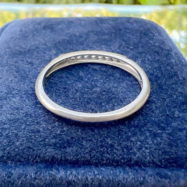 Vintage Diamond Wedding Band sold by Doyle and Doyle an antique and vintage jewelry boutique