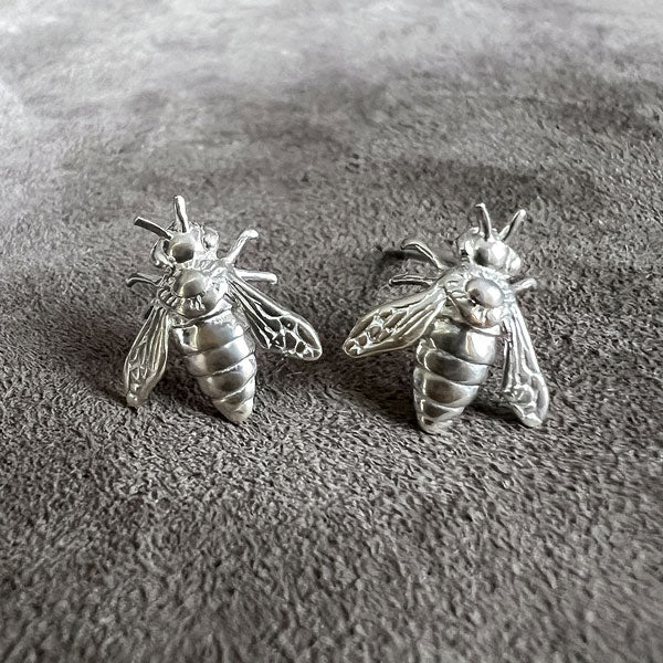 Bee Stud Earrings sold by Doyle and Doyle an antique and vintage jewelry boutique