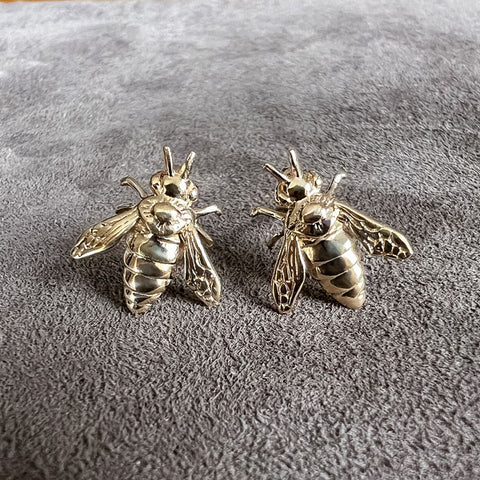 Bee Stud Earrings sold by Doyle and Doyle an antique and vintage jewelry boutique