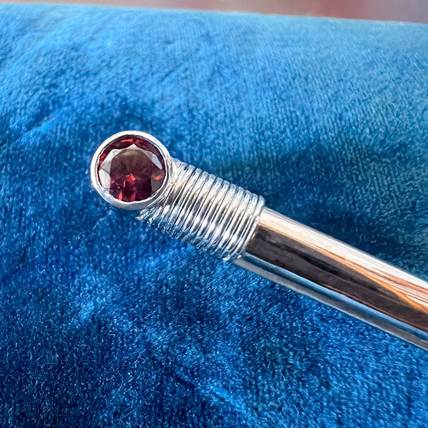 Vintage Garnet Gold Hair Barrette, from Doyle & Doyle antique and vintage jewelry