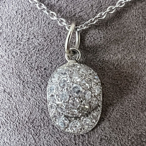 Vintage Diamond Cap Pendant