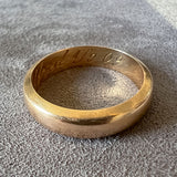 Antique Swedish Gold Band "1909" sold by Doyle and Doyle an antique and vintage jewelry boutique