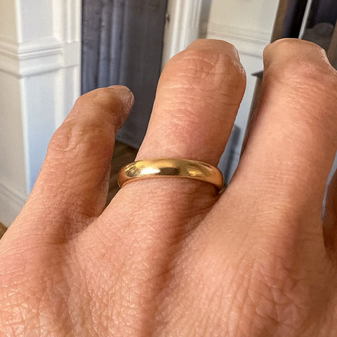 Antique Gold Band "'21" sold by Doyle and Doyle an antique and vintage jewelry boutique