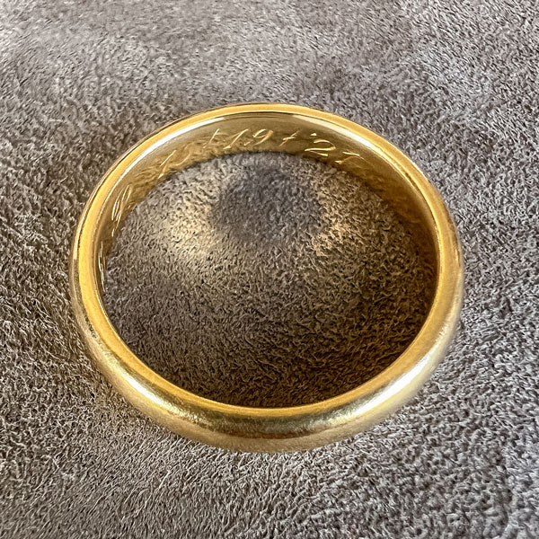 Antique Gold Band "'21" sold by Doyle and Doyle an antique and vintage jewelry boutique