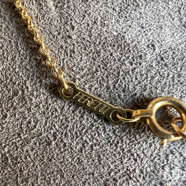 Vintage Tiffany & Co Elsa Peretti Floating Heart Pendant sold by Doyle and Doyle an antique and vintage jewelry boutique