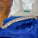 Vintage Diamond Tennis Bracelet sold by Doyle and Doyle an antique and vintage jewelry boutique