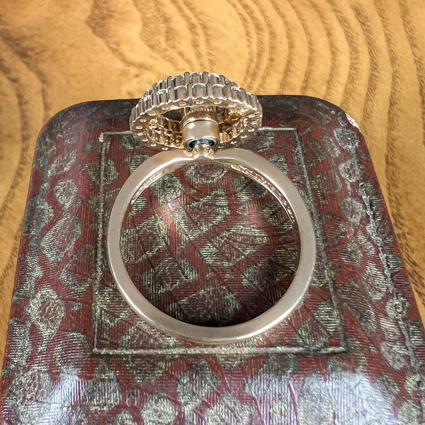 Vintage Diamond Spinner Ring sold by Doyle and Doyle an antique and vintage jewelry boutique