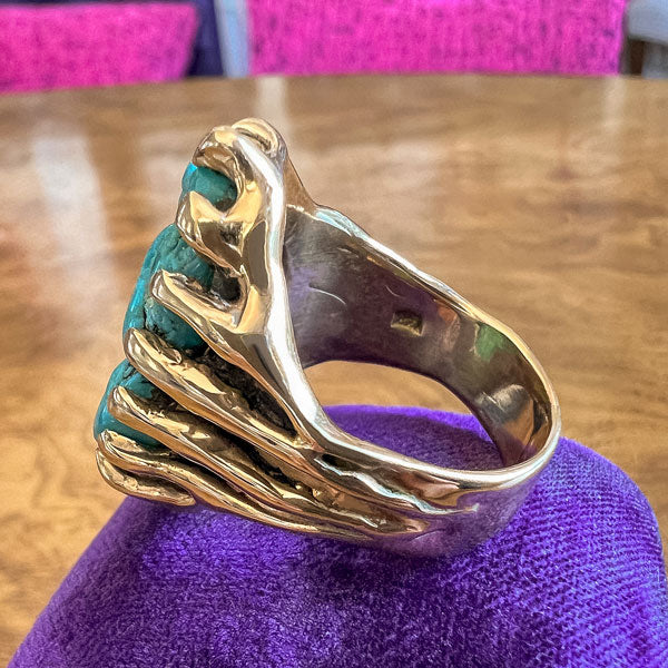 Vintage Turquoise Ring sold by Doyle and Doyle an antique and vintage jewelry boutique