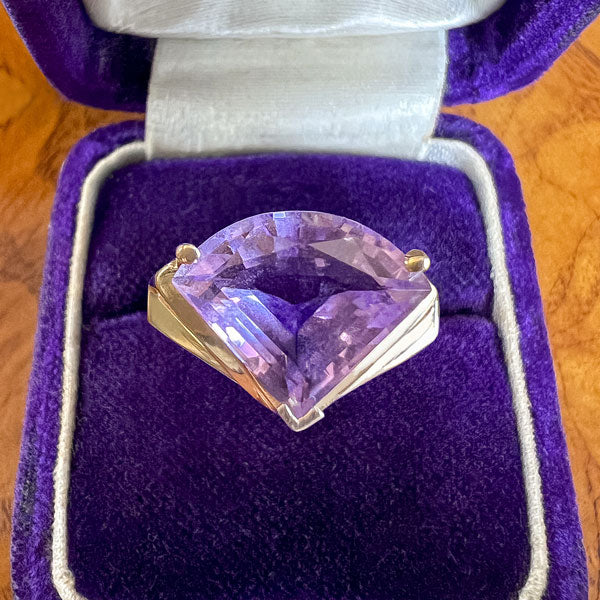 Vintage Amethyst Ring sold by Doyle and Doyle an antique and vintage jewelry boutique