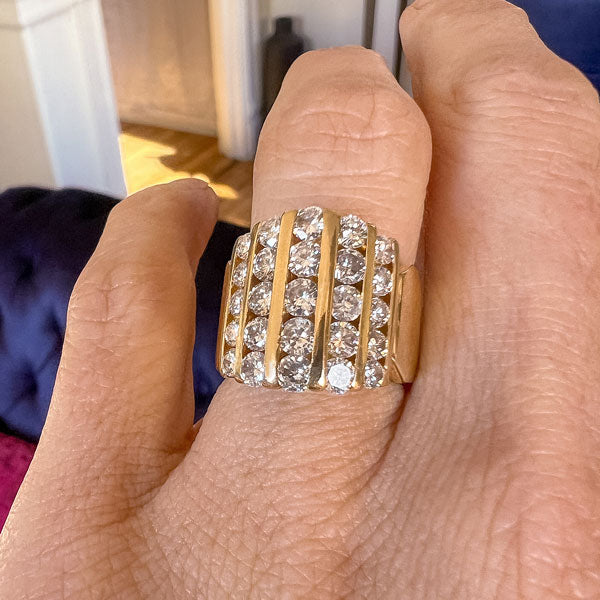 Vintage Diamond Cocktail Ring, sold by Doyle & Doyle antique and vintage jewelry boutique