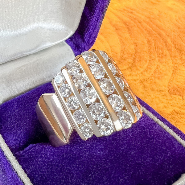Vintage Diamond Ring sold by Doyle and Doyle an antique and vintage jewelry boutique