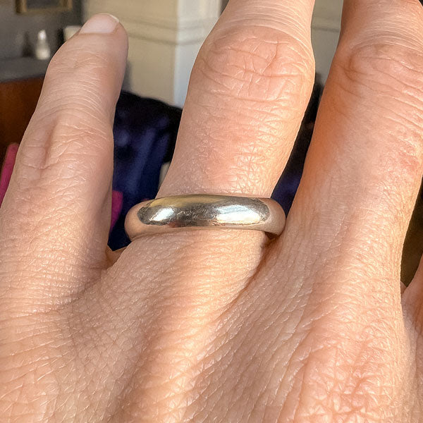 Vintage Wedding Band Ring, 1970, sold by Doyle and Doyle an antique and vintage jewelry boutique
