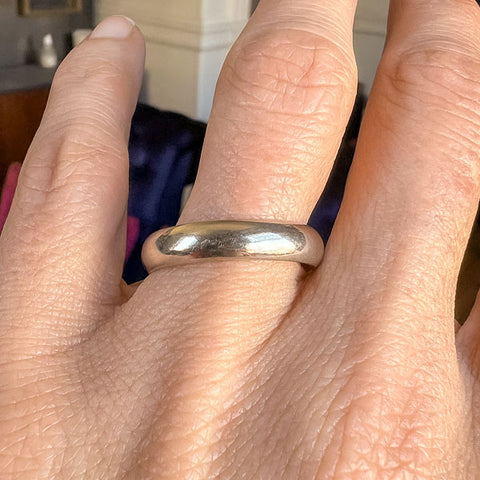 Vintage Wedding Band Ring, 1970, sold by Doyle and Doyle an antique and vintage jewelry boutique