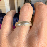 Vintage Millegrained Wedding Band Ring sold by Doyle and Doyle an antique and vintage jewelry boutique