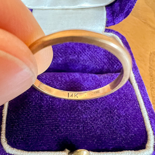 Vintage Wedding Band Ring sold by Doyle and Doyle an antique and vintage jewelry boutique
