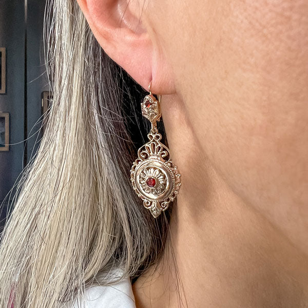 Vintage Victorian Style Drop Earrings sold by Doyle and Doyle an antique and vintage jewelry boutique