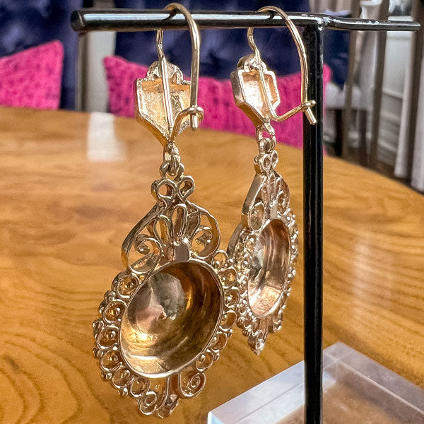 Vintage Victorian Style Drop Earrings sold by Doyle and Doyle an antique and vintage jewelry boutique
