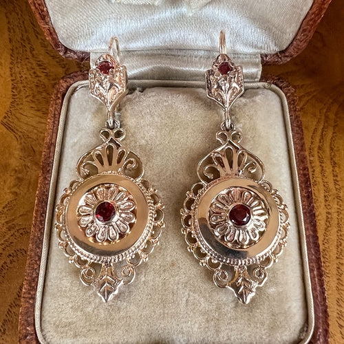 Vintage Victorian Style Drop Earrings sold by Doyle and Doyle an antique and vintage jewelry boutique