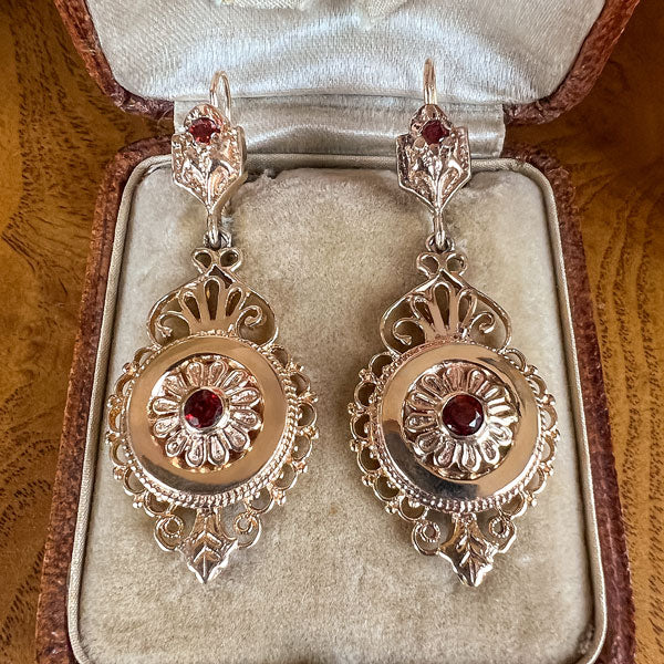Vintage Victorian Style Drop Earrings sold by Doyle and Doyle an antique and vintage jewelry boutique
