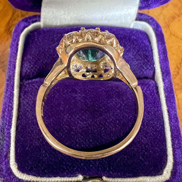 Victorian Emerald & Diamond Ring sold by Doyle and Doyle an antique and vintage jewelry boutique