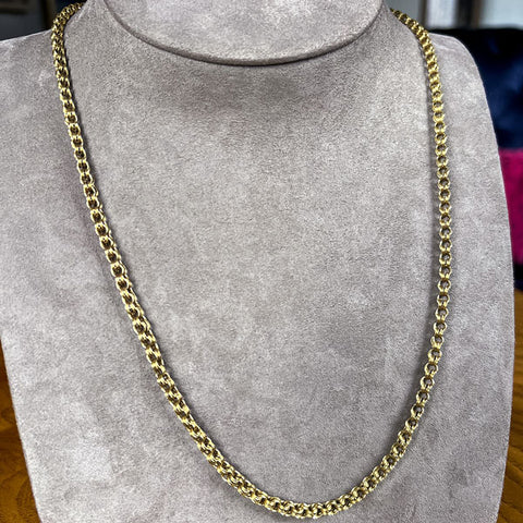 Victorian Double Link Chain Necklace sold by Doyle and Doyle an antique and vintage jewelry boutique