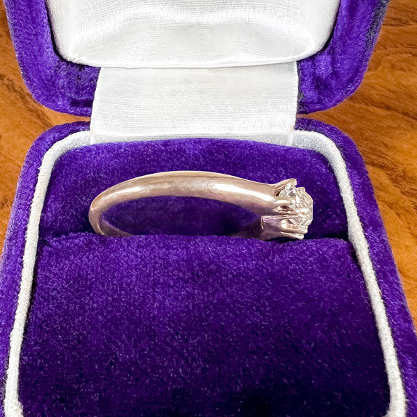 Antique Three Stone Diamond Engagement Ring sold by Doyle and Doyle an antique and vintage jewelry boutique