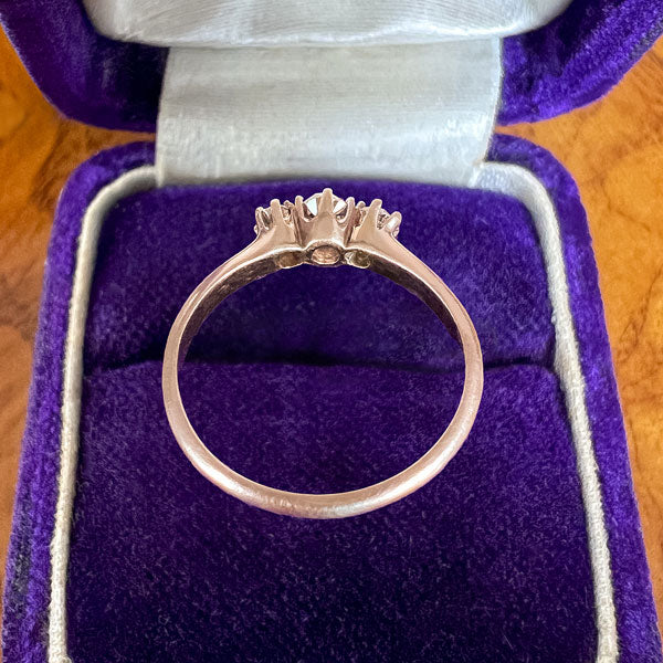 Antique Three Stone Diamond Engagement Ring sold by Doyle and Doyle an antique and vintage jewelry boutique