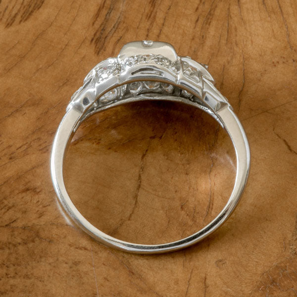 Art Deco Diamond Ring, RBC 0.10ct. sold by Doyle and Doyle an antique and vintage jewelry boutique