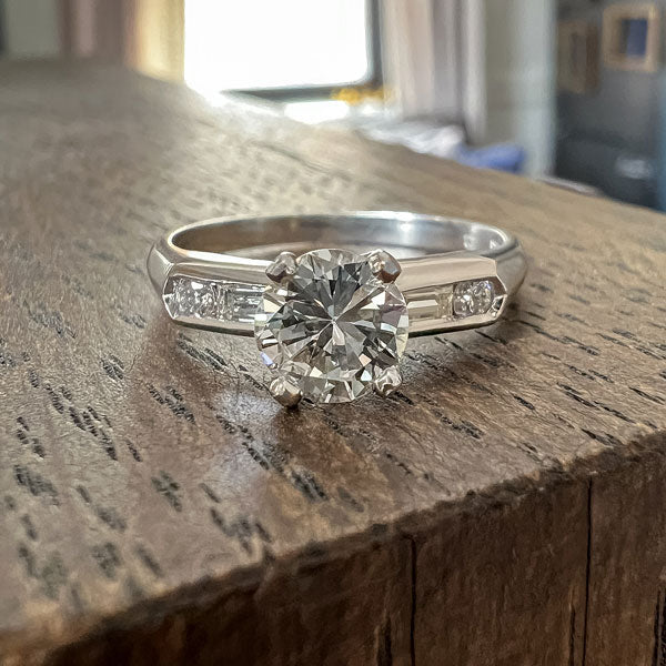 Vintage Engagement Diamond Ring, RBC 0.65ct sold by Doyle and Doyle an antique and vintage jewelry boutique