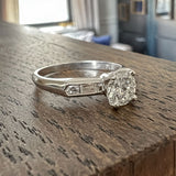 Vintage Engagement Diamond Ring, RBC 0.65ct sold by Doyle and Doyle an antique and vintage jewelry boutique
