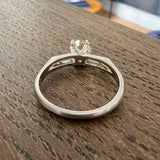 Vintage Engagement Diamond Ring, RBC 0.65ct sold by Doyle and Doyle an antique and vintage jewelry boutique