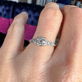 Engagement Ring, Old Euro. 0.45ct. sold by Doyle and Doyle an antique and vintage jewelry boutique