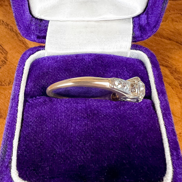 Engagement Ring, Old Euro. 0.45ct. sold by Doyle and Doyle an antique and vintage jewelry boutique