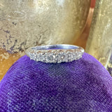 Vintage Diamond Wedding Band Ring sold by Doyle and Doyle an antique and vintage jewelry boutique