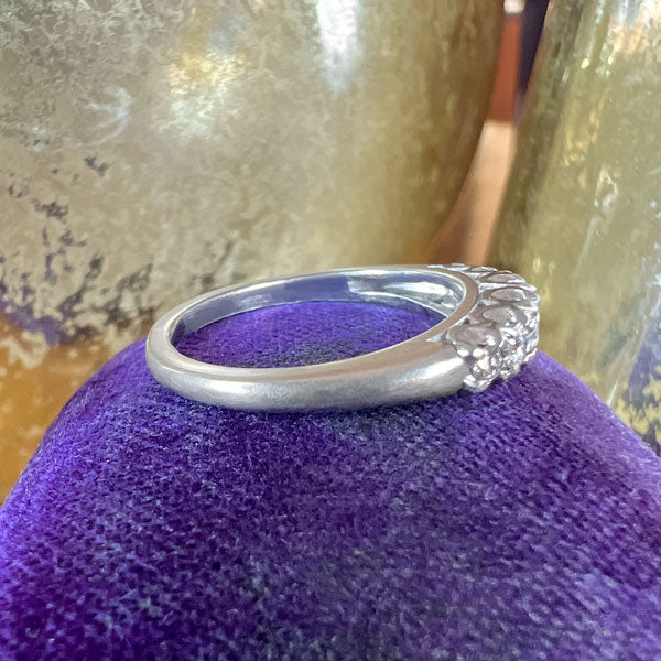 Vintage Diamond Wedding Band Ring sold by Doyle and Doyle an antique and vintage jewelry boutique