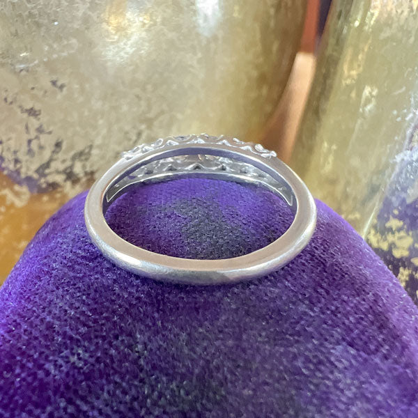 Vintage Diamond Wedding Band Ring sold by Doyle and Doyle an antique and vintage jewelry boutique
