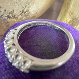 Vintage Diamond Wedding Band Ring sold by Doyle and Doyle an antique and vintage jewelry boutique