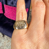 Vintage Signet Ring sold by Doyle and Doyle an antique and vintage jewelry boutique