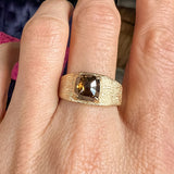 Vintage Cognac Diamond Ring, 2.02ct.  sold by Doyle and Doyle an antique and vintage jewelry boutique